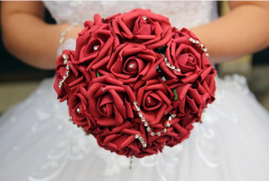 "Red Passion Bridal Bouquet"