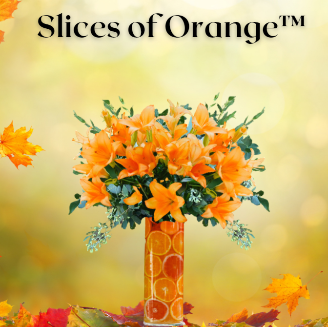 "Slices of Orange Floral Bouquet"
