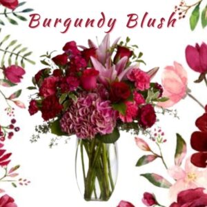 "Burgundy Blush Bouquet"