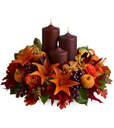 "center of attention fall centerpiece"