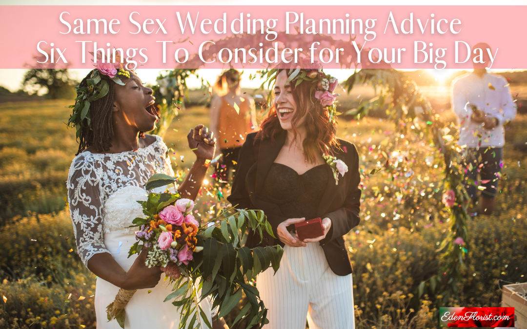 "same sex wedding planning advice"