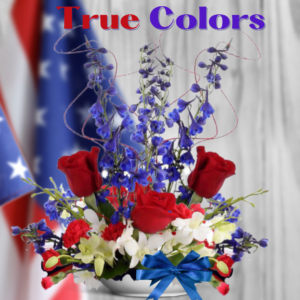 "true colors patriotic flowers"